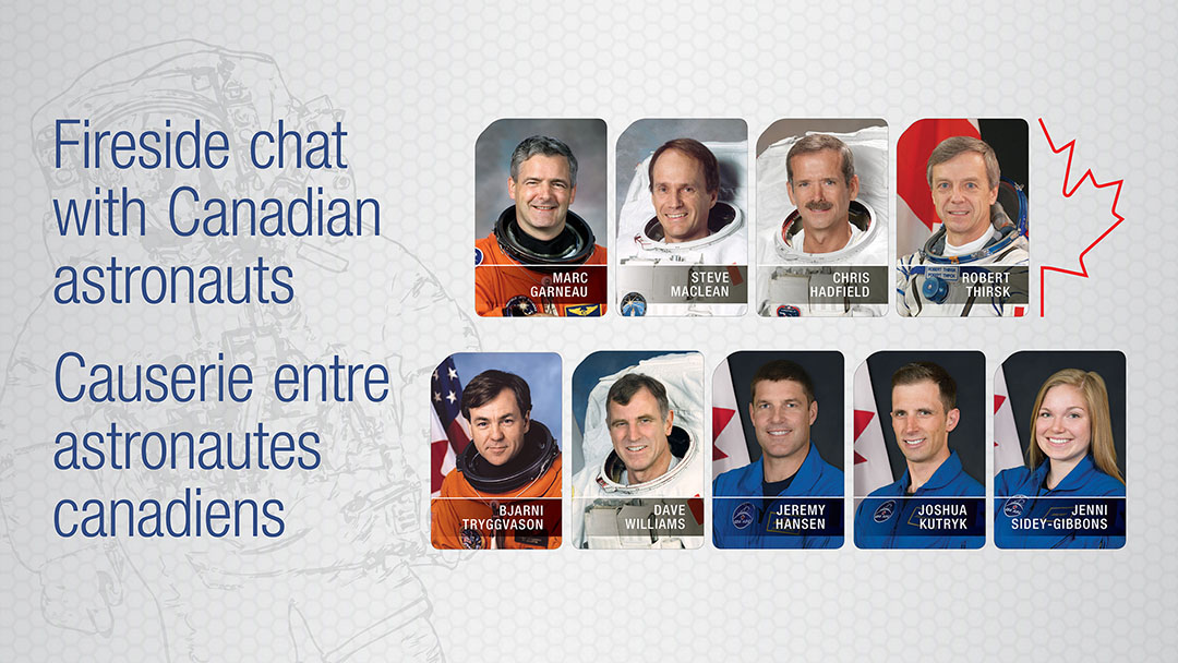 Vidéo causerie entre astronautes canadiens