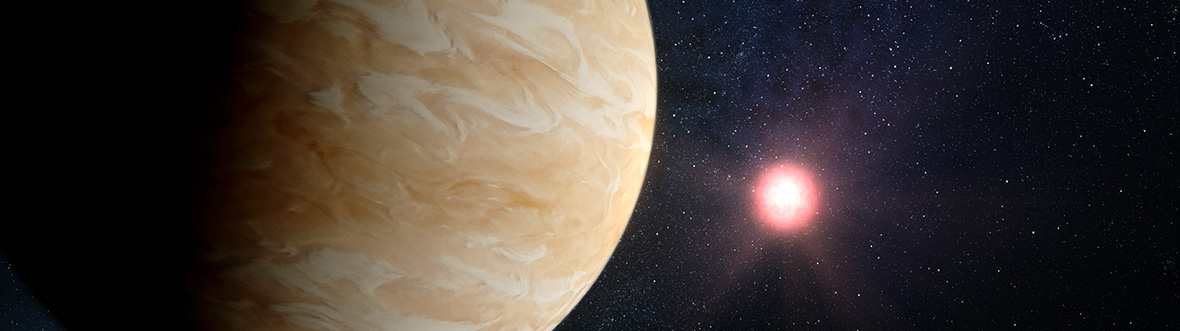 Artist's concept of the exoplanet GJ 1214 b
