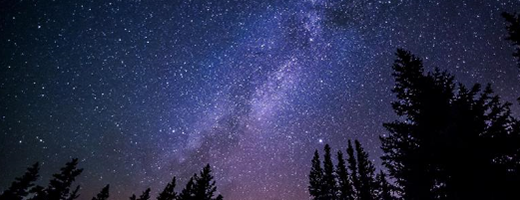 Milky Way and stars in the night sky