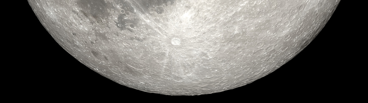 The south pole during a full Moon