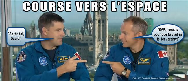 Course vers l'espace