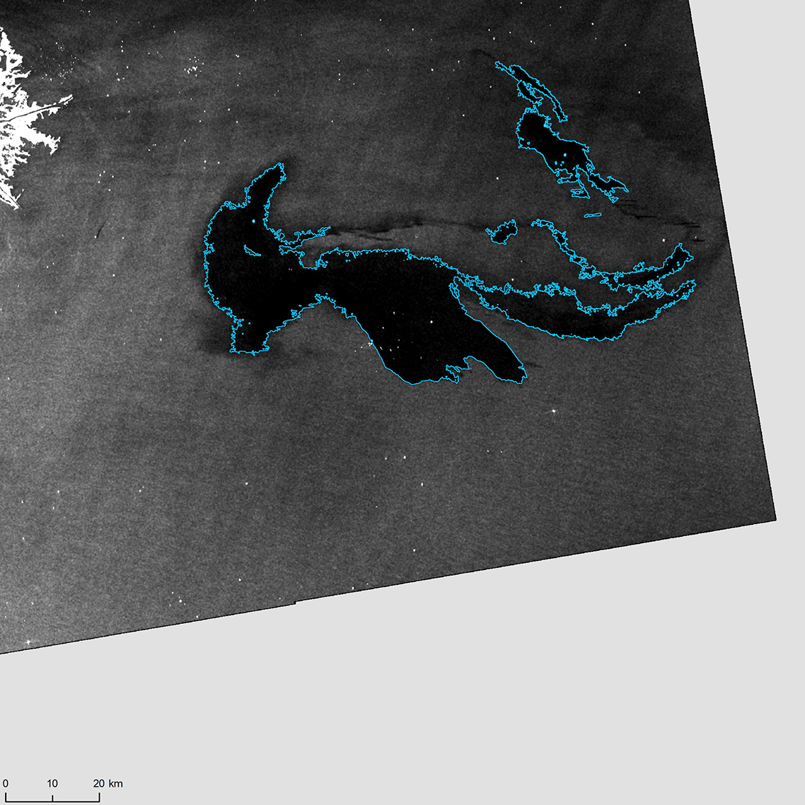 Image after the oil spill in the Gulf of Mexico