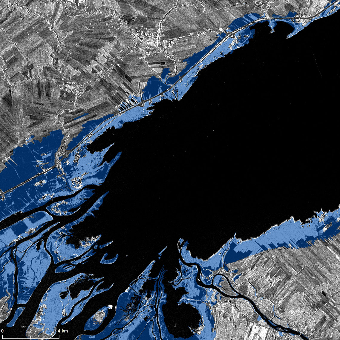 Image of Lac Saint-Pierre after the floods