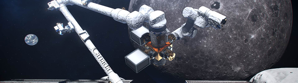 Vue d'artiste du concept du Canadarm3