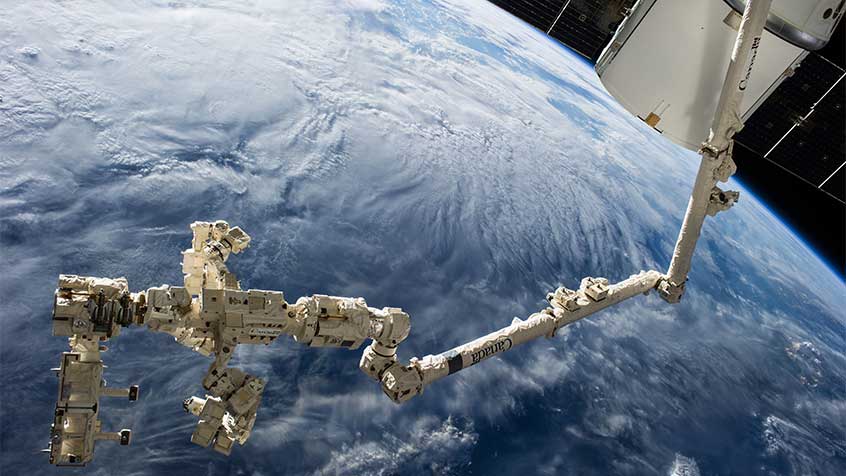 Canadarm2 et Dextre sur la SSI