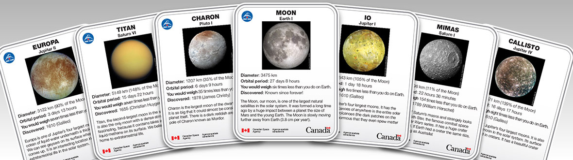 Some of the cards found in the card game