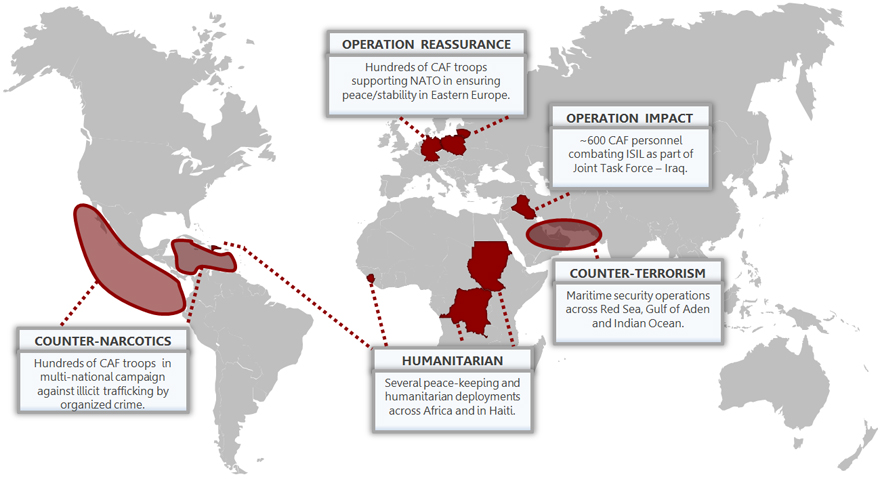 Image of Major Canadian armed forces deployment abroad
