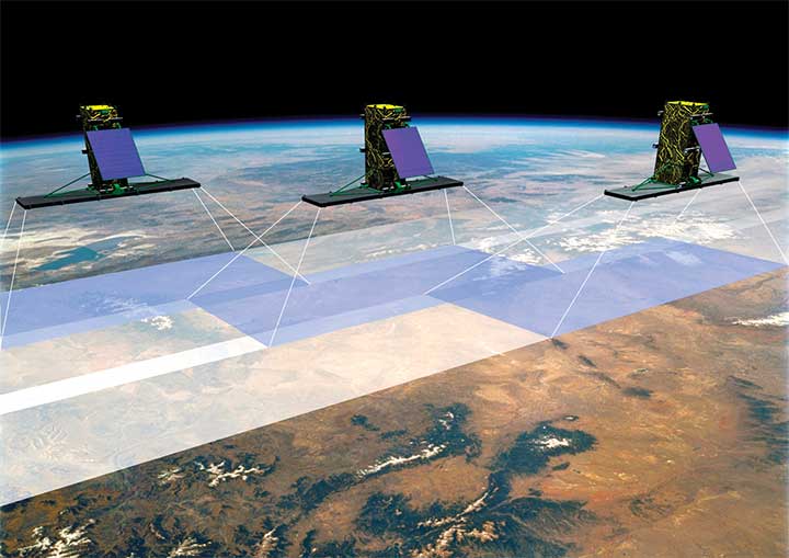 Les satellites de la mission de la Constellation RADARSAT