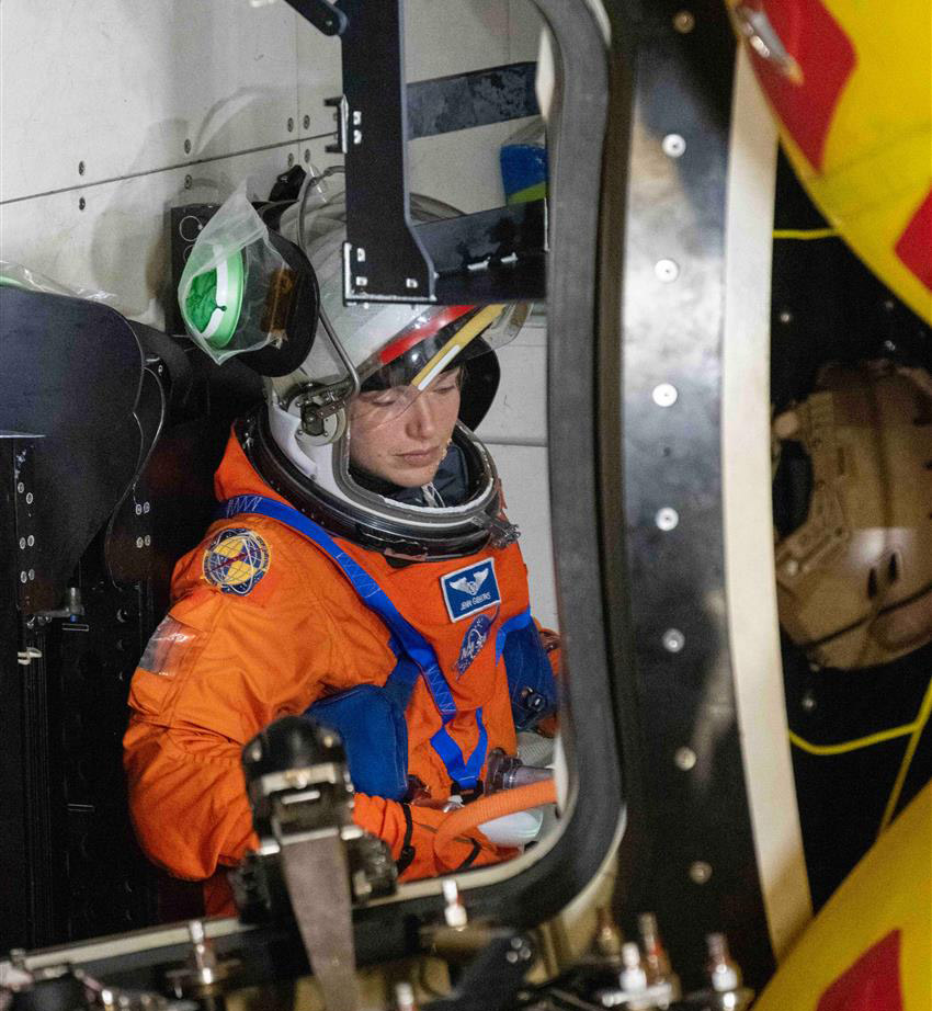 Jenni Gibbons takes part in a recovery test