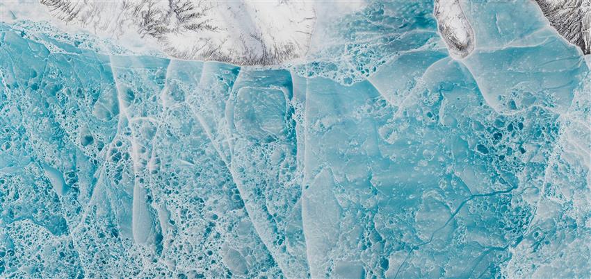 Image satellitaire de la baie Norwegian, au Nunavut.
