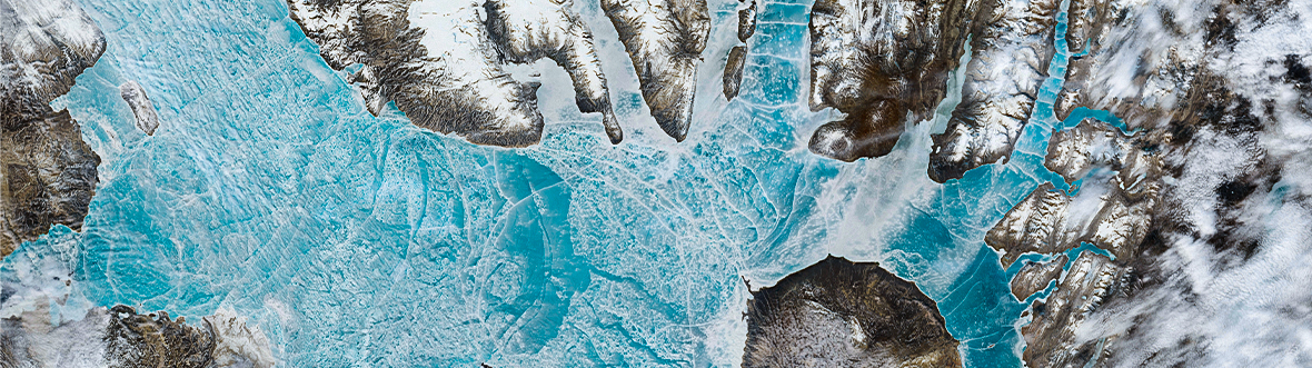 Image satellitaire de la baie Norwegian au Nunavut