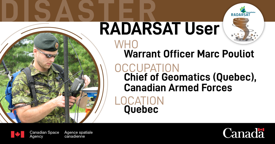 RADARSAT user: disaster