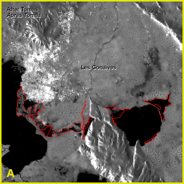 Map of the western part of Haiti - after Hurricane Tomas - photo 2.