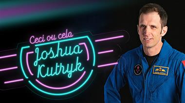 Portrait de Joshua Kutryk dans la combinaison Flight de l'ASC vous invitant à mieux le connaître.